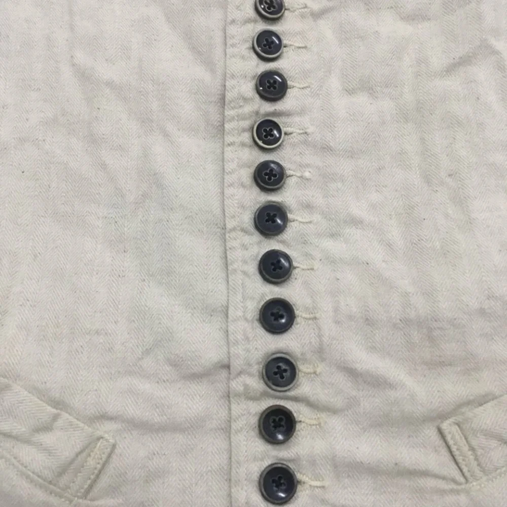 Kapital Vintage Off-White Textured Fabric Vest - Picture 4 of 4